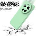 Xiaomi 17 Ultra Flydende silikone cover med håndrem - Grøn