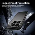 Xiaomi 17T Børstet TPU Cover - Karbonfiber - Sort