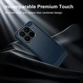 Xiaomi 17T Børstet TPU Cover - Karbonfiber - blå