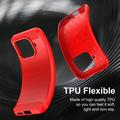 Xiaomi 17T Børstet TPU Cover - Karbonfiber - rød