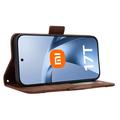 Xiaomi 17T Kortholder Pung Etui - Brun