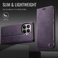Xiaomi 17T Caseme 033 Pung Etui med Kalvemønster og RFID-blokering - Lilla