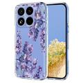 Xiaomi 17T TPU-cover med blomstermønster - Blåregn