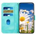 Xiaomi 17T Blomstret pung etui med kortholdere - grøn