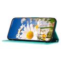 Xiaomi 17T Blomstret pung etui med kortholdere - grøn