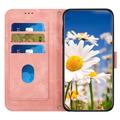 Xiaomi 17T Blomstret pung etui med kortholdere - pink