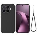 Xiaomi 17T Flydende silikone cover med håndrem - Sort