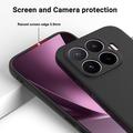 Xiaomi 17T Flydende silikone cover med håndrem - Sort