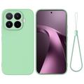 Xiaomi 17T Flydende silikone cover med håndrem - Grøn