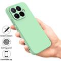 Xiaomi 17T Flydende silikone cover med håndrem - Grøn
