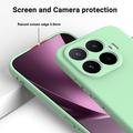 Xiaomi 17T Flydende silikone cover med håndrem - Grøn