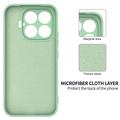Xiaomi 17T Flydende silikone cover med håndrem - Grøn