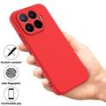 Xiaomi 17T Flydende silikone cover med håndrem - Rød