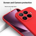 Xiaomi 17T Flydende silikone cover med håndrem - Rød