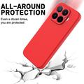 Xiaomi 17T Flydende silikone cover med håndrem - Rød