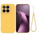 Xiaomi 17T Flydende silikone cover med håndrem - Gul