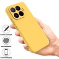 Xiaomi 17T Flydende silikone cover med håndrem - Gul