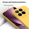 Xiaomi 17T Flydende silikone cover med håndrem - Gul