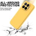 Xiaomi 17T Flydende silikone cover med håndrem - Gul