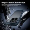 Xiaomi 17T Pro Børstet TPU Cover - Karbonfiber - blå