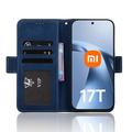 Xiaomi 17T Pro Kortholder Pung Etui - Blå