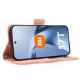 Xiaomi 17T Pro Kortholder Pung Etui - Pink