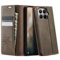 Xiaomi 17T Pro Caseme 033 Pung Etui med Kalvemønster og RFID-blokering - Kaffe