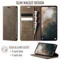 Xiaomi 17T Pro Caseme 033 Pung Etui med Kalvemønster og RFID-blokering - Kaffe