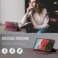 Xiaomi 17T Pro Caseme 033 Pung Etui med Kalvemønster og RFID-blokering - Rød