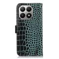 Xiaomi 17T Pro Crocodile Series Læderpung med RFID - Grøn