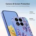 Xiaomi 17T Pro TPU-cover med blomstermønster - Blåregn