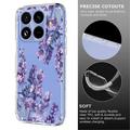 Xiaomi 17T Pro TPU-cover med blomstermønster - Blåregn