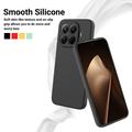 Xiaomi 17T Pro Flydende silikone cover med håndrem - Sort