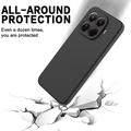 Xiaomi 17T Pro Flydende silikone cover med håndrem - Sort