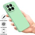 Xiaomi 17T Pro Flydende silikone cover med håndrem - Grøn