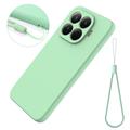 Xiaomi 17T Pro Flydende silikone cover med håndrem - Grøn