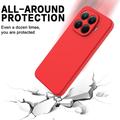 Xiaomi 17T Pro Flydende silikone cover med håndrem - Rød