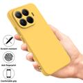 Xiaomi 17T Pro Flydende silikone cover med håndrem - Gul