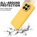 Xiaomi 17T Pro Flydende silikone cover med håndrem - Gul