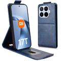 Xiaomi 17T Pro lodret flip-etui med stativ - mørkeblå