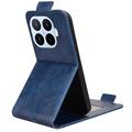 Xiaomi 17T Pro lodret flip-etui med stativ - mørkeblå
