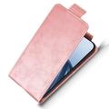 Xiaomi 17T Pro lodret flip-etui med stativ - rosaguld