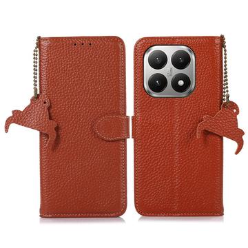 Xiaomi 17T Pro Pung læder cover med RFID - Brun