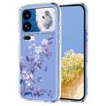 Xiaomi 18 Pro TPU-cover med blomstermønster - Lilla
