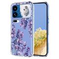 Xiaomi 18 Pro Max TPU-cover med blomstermønster - Blåregn