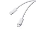 Xiaomi 3A Flettet USB-C / USB-C-kabel - 1m, 60W - Hvid