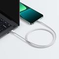 Xiaomi 3A Flettet USB-C / USB-C-kabel - 1m, 60W - Hvid