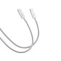Xiaomi 6A Flettet USB-C / USB-C-kabel - 1m, 120W - Hvid