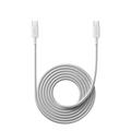 Xiaomi 6A Flettet USB-C / USB-C-kabel - 2m, 120W - Hvid