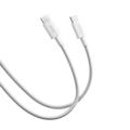 Xiaomi 6A Flettet USB-C / USB-C-kabel - 2m, 120W - Hvid